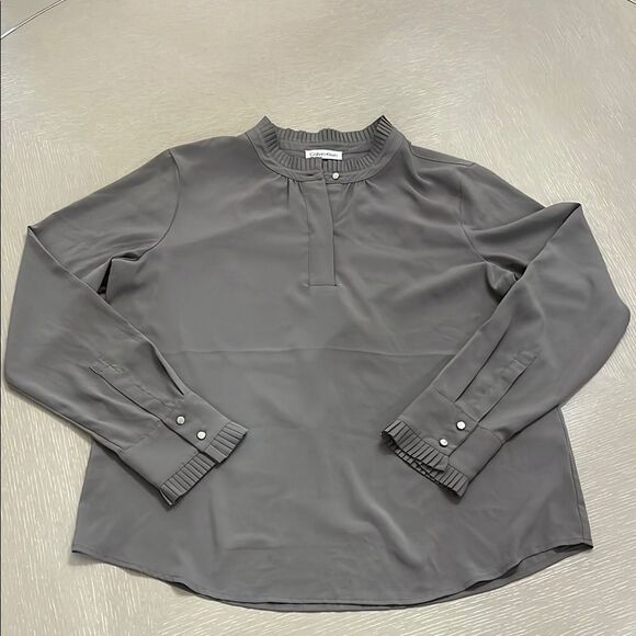Calvin Klein Gray Women's Top Large - Picture 1 of 7